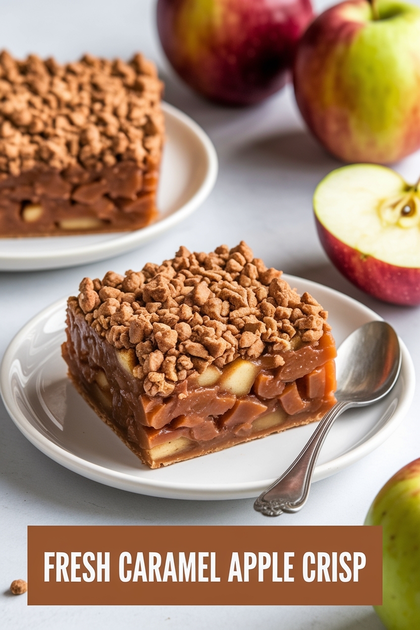 caramel apple crisp