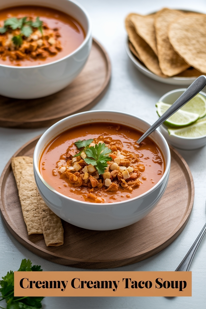 creamy taco soup