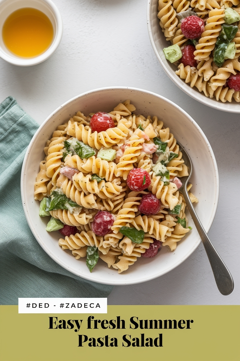 fresh summer pasta salad