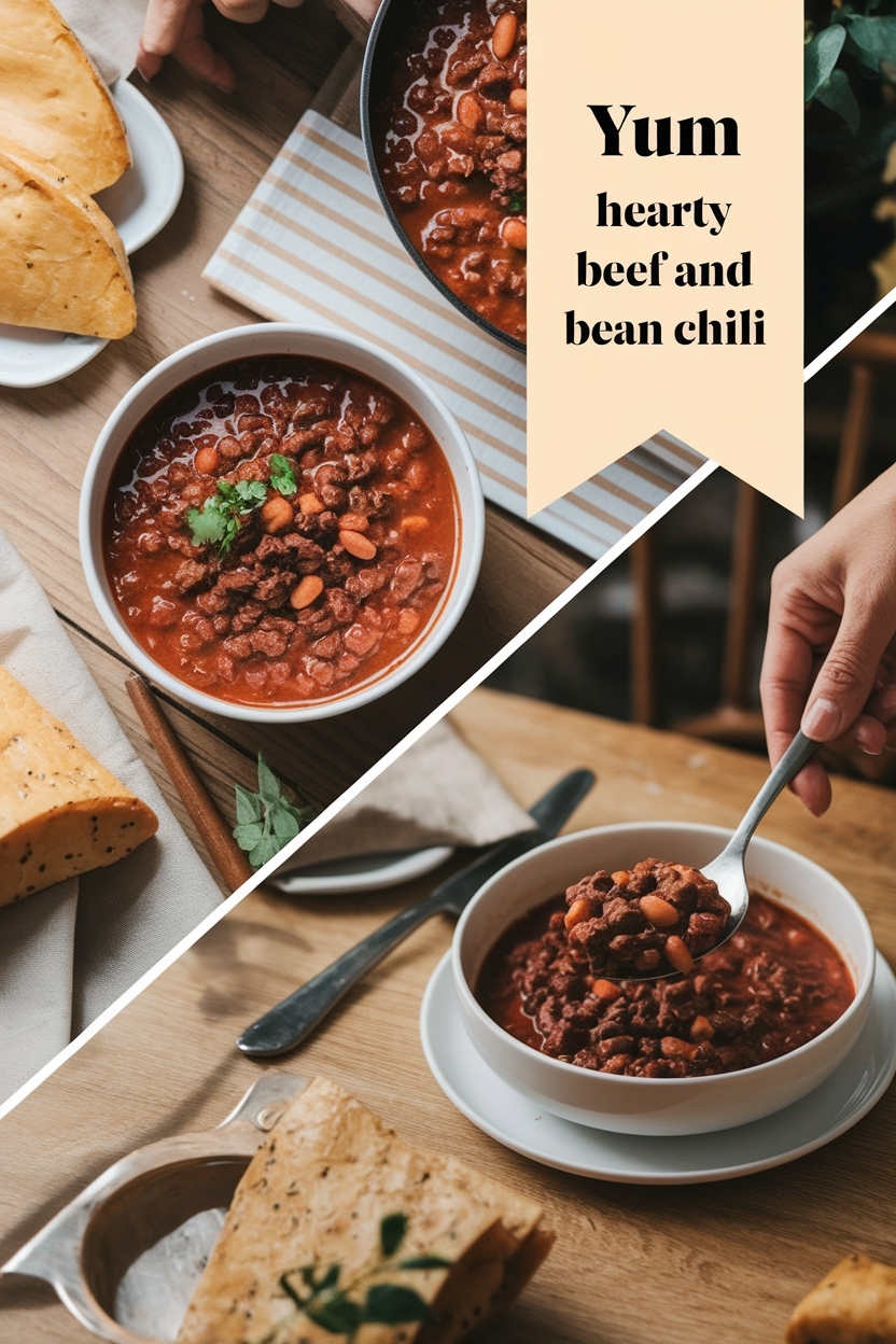 hearty beef and bean chili