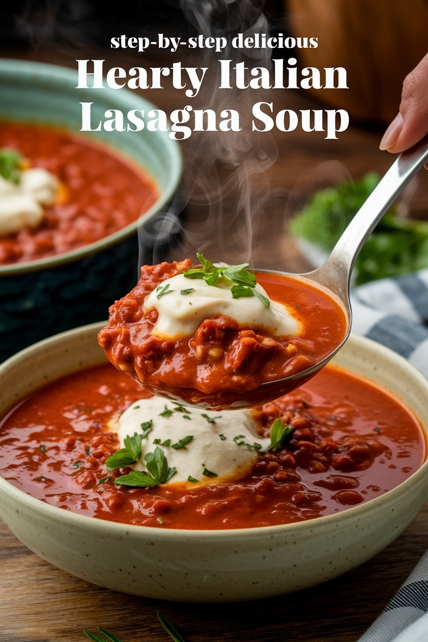 hearty italian lasagna soup