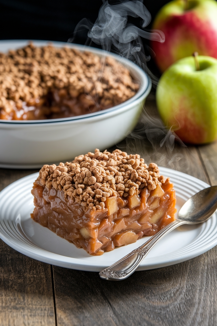 caramel apple crisp