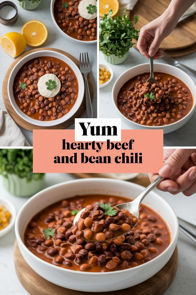 hearty beef and bean chili