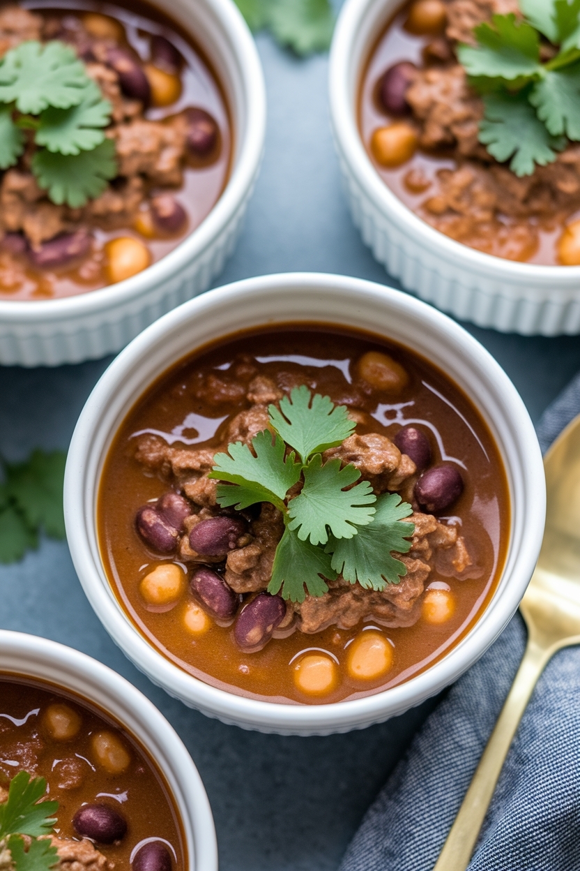 hearty beef and bean chili - Extra Photo