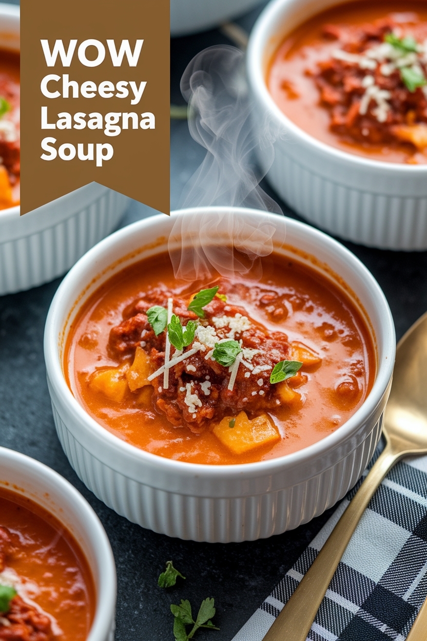 cheesy lasagna soup