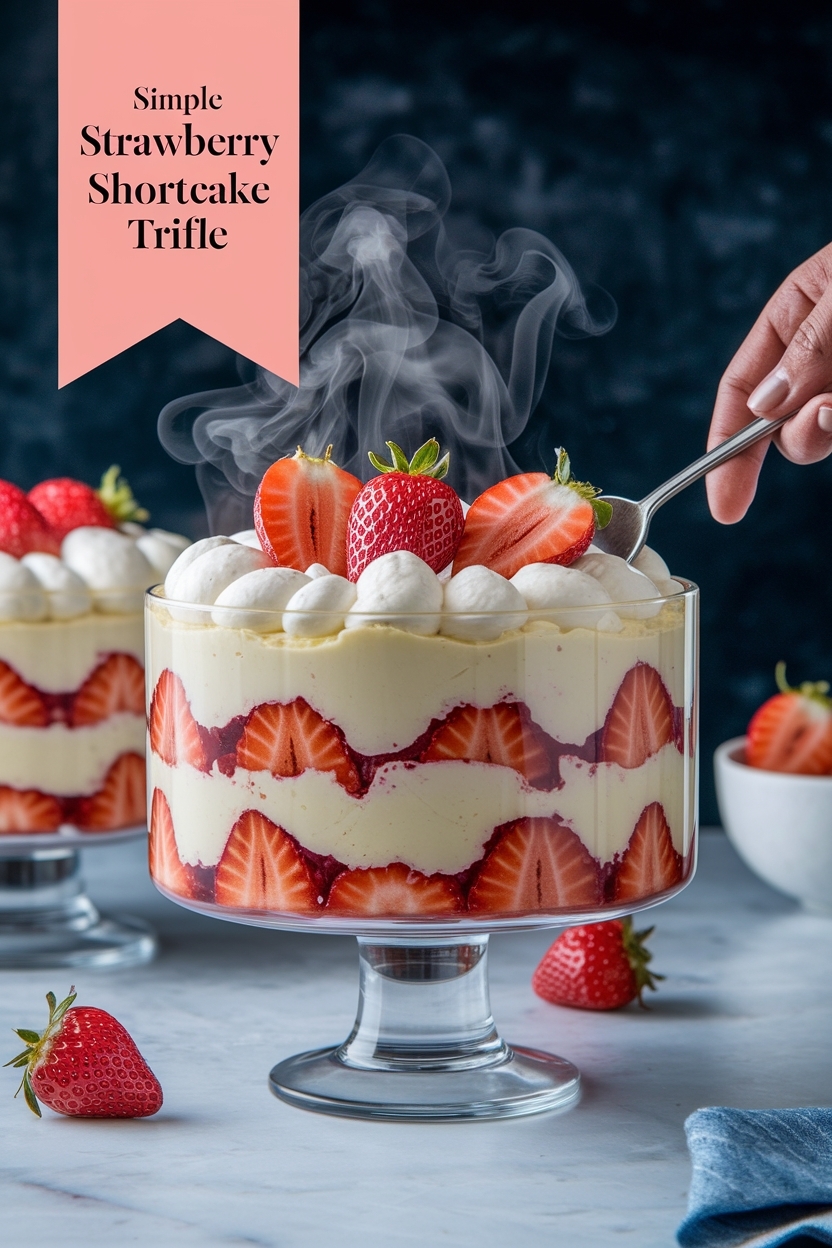 strawberry shortcake trifle - Extra Photo
