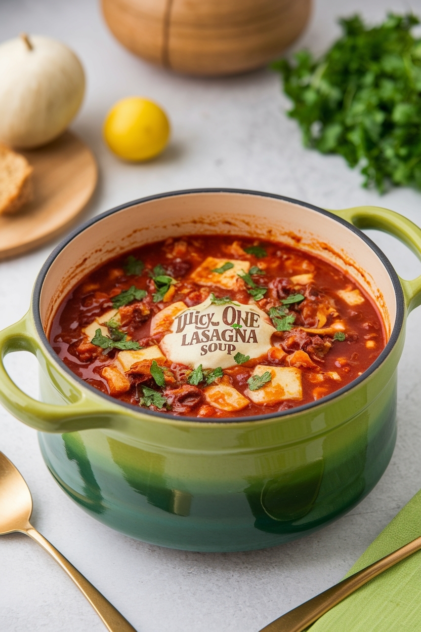 one pot lasagna soup