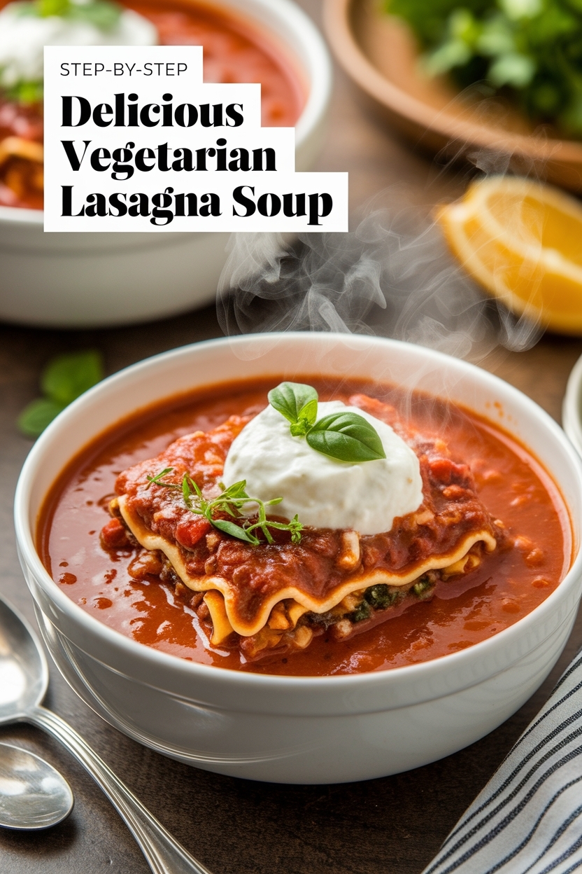 vegetarian lasagna soup