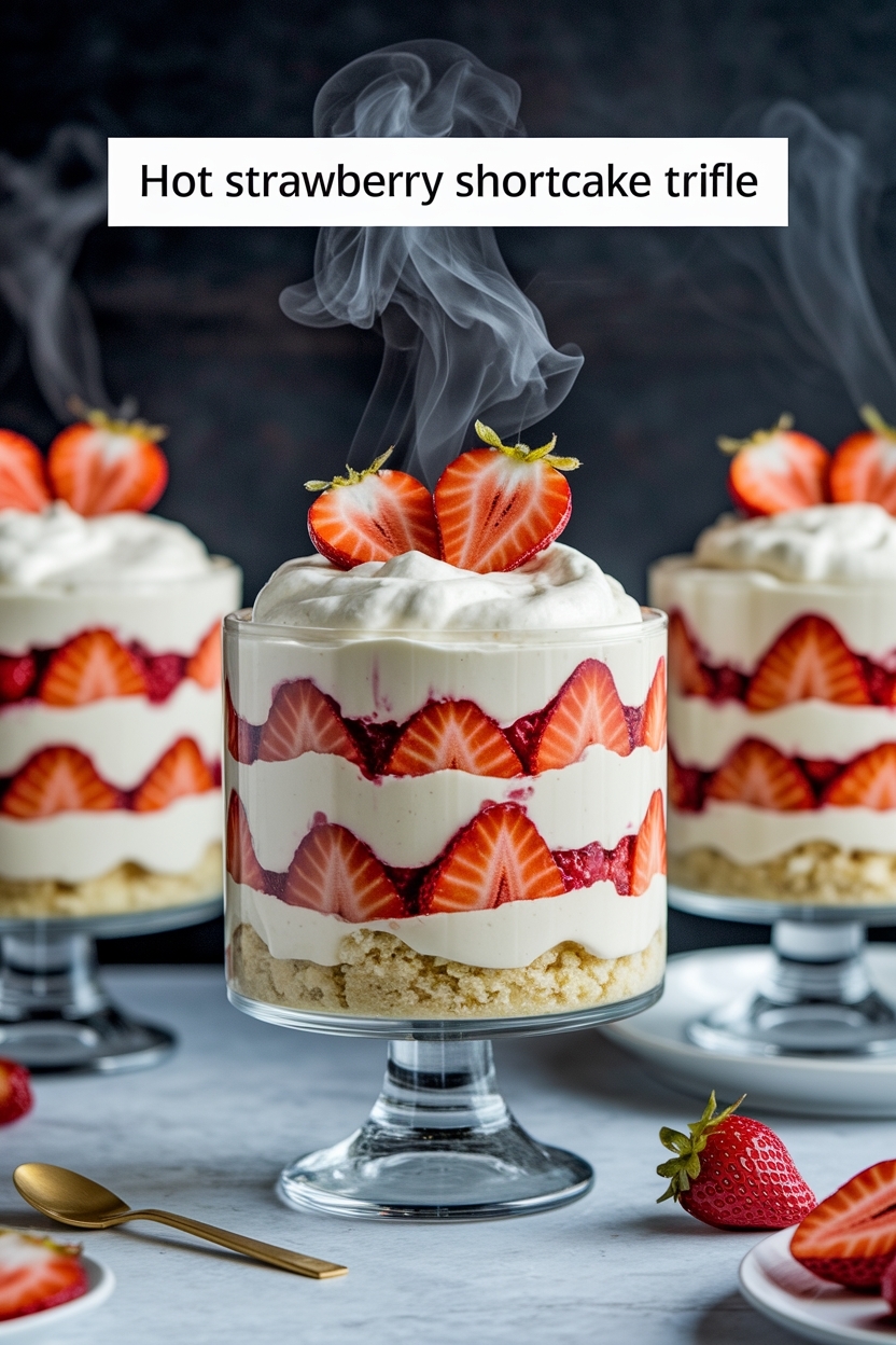 strawberry shortcake trifle - Extra Photo