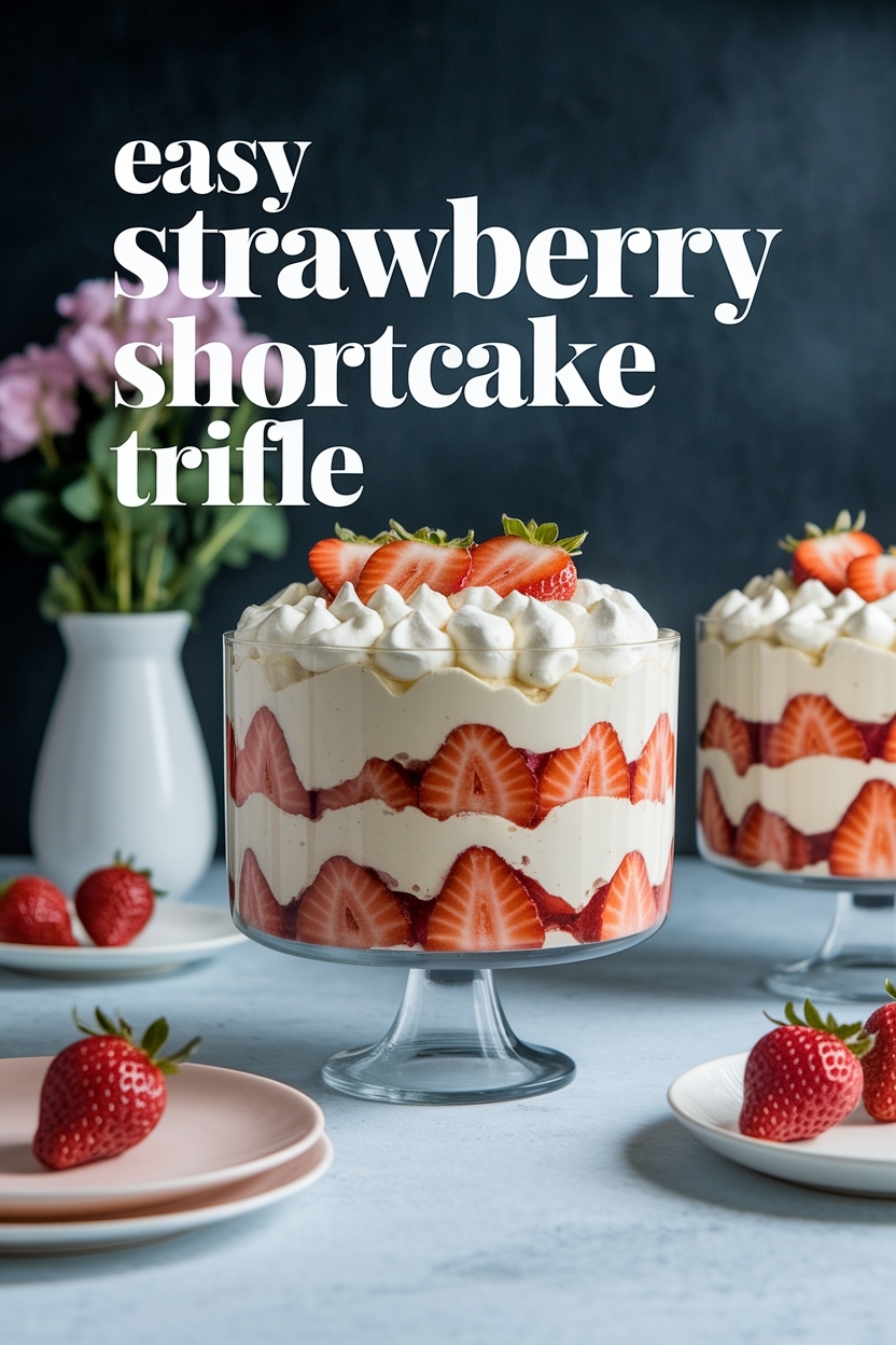 strawberry shortcake trifle - Extra Photo