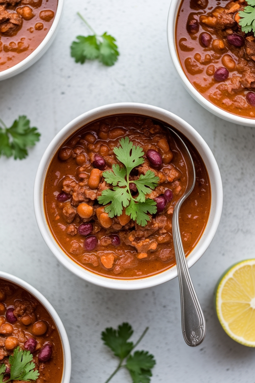 hearty beef and bean chili - Extra Photo