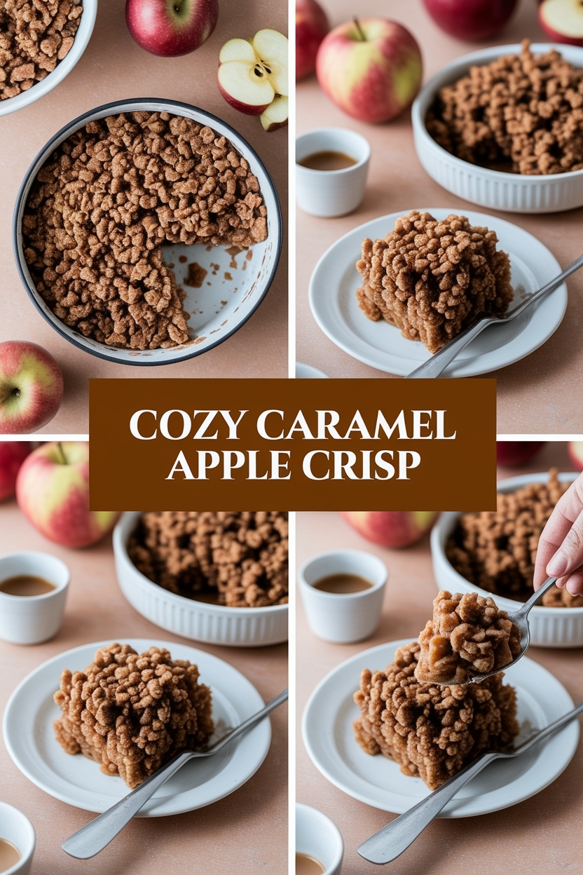 caramel apple crisp