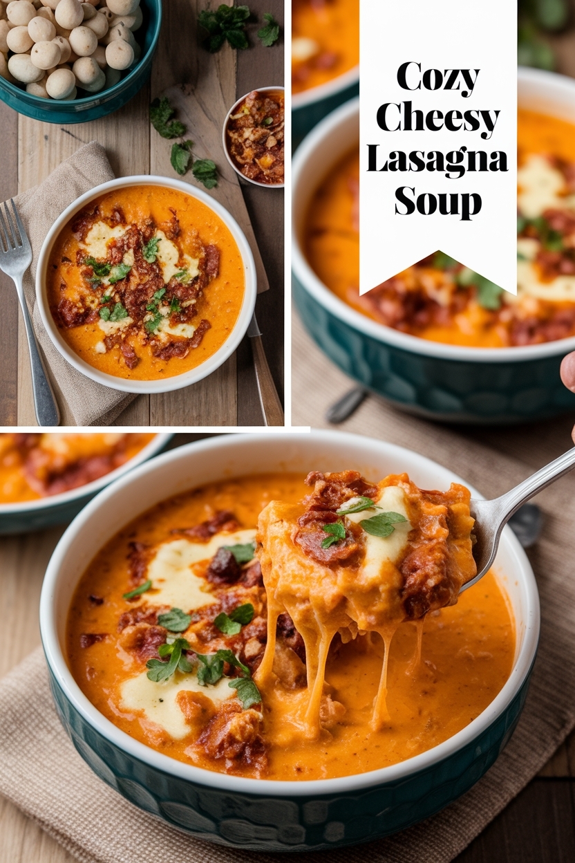 cheesy lasagna soup