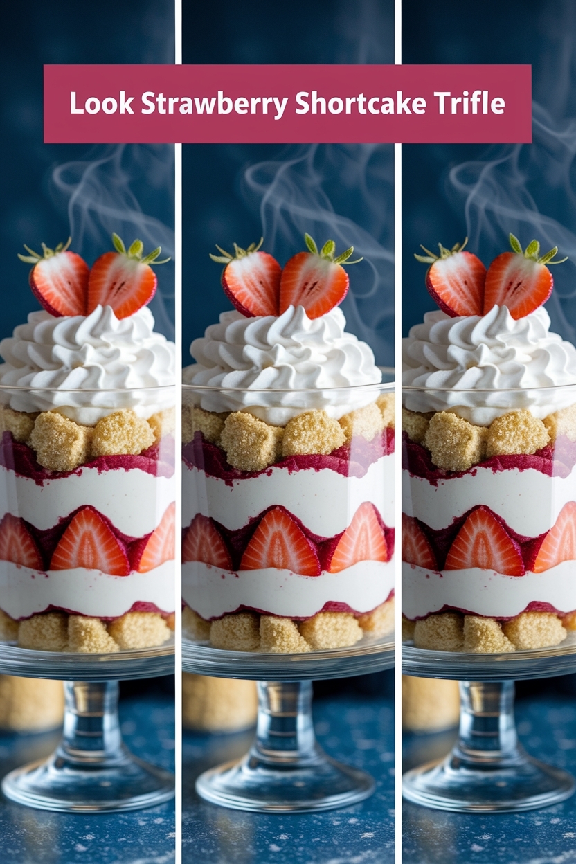 strawberry shortcake trifle - Extra Photo