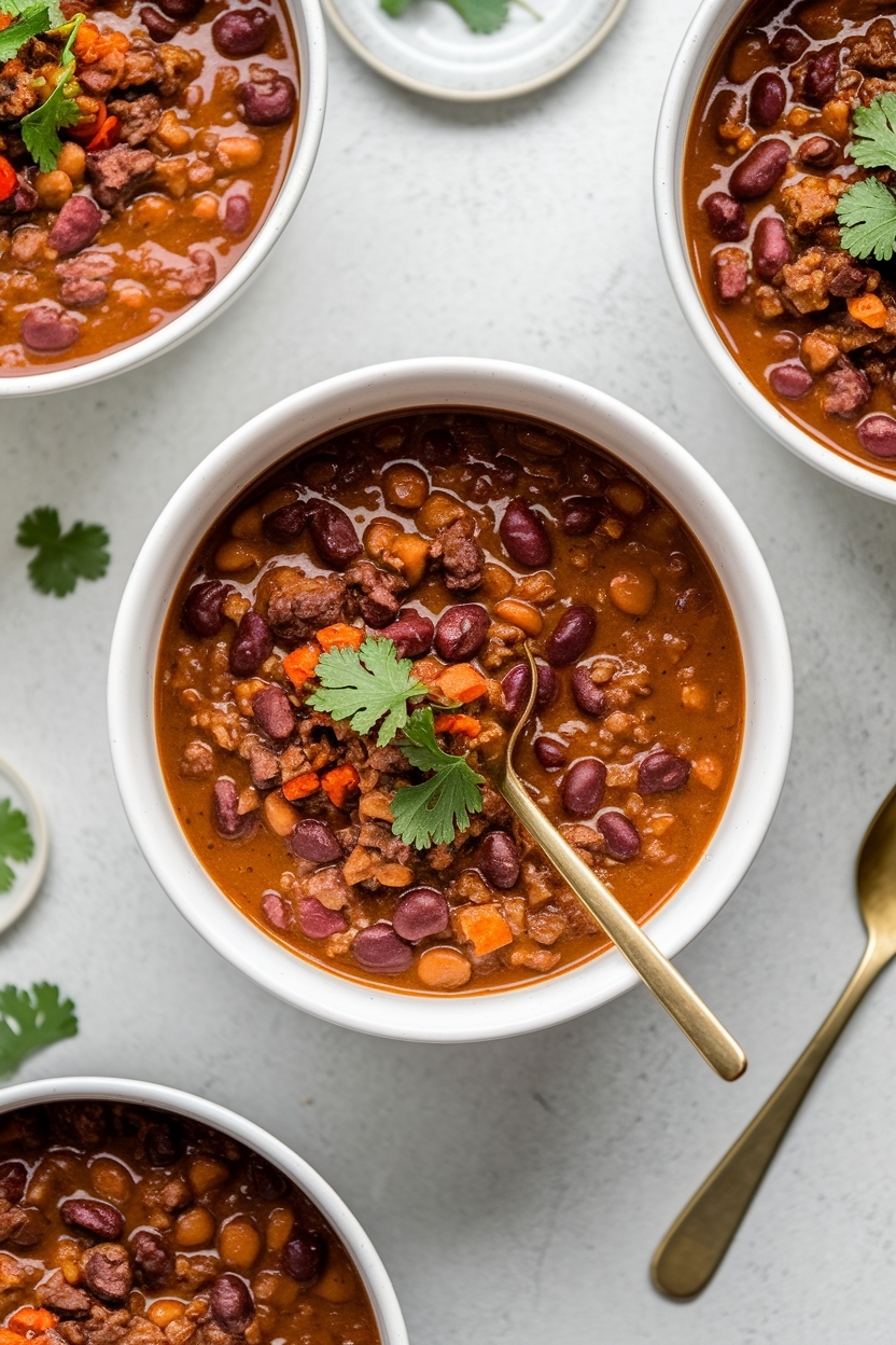 hearty beef and bean chili - Extra Photo
