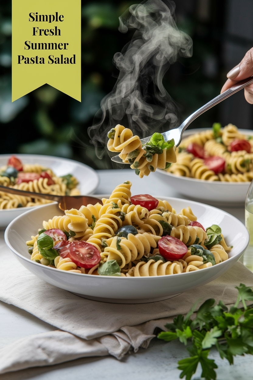 fresh summer pasta salad