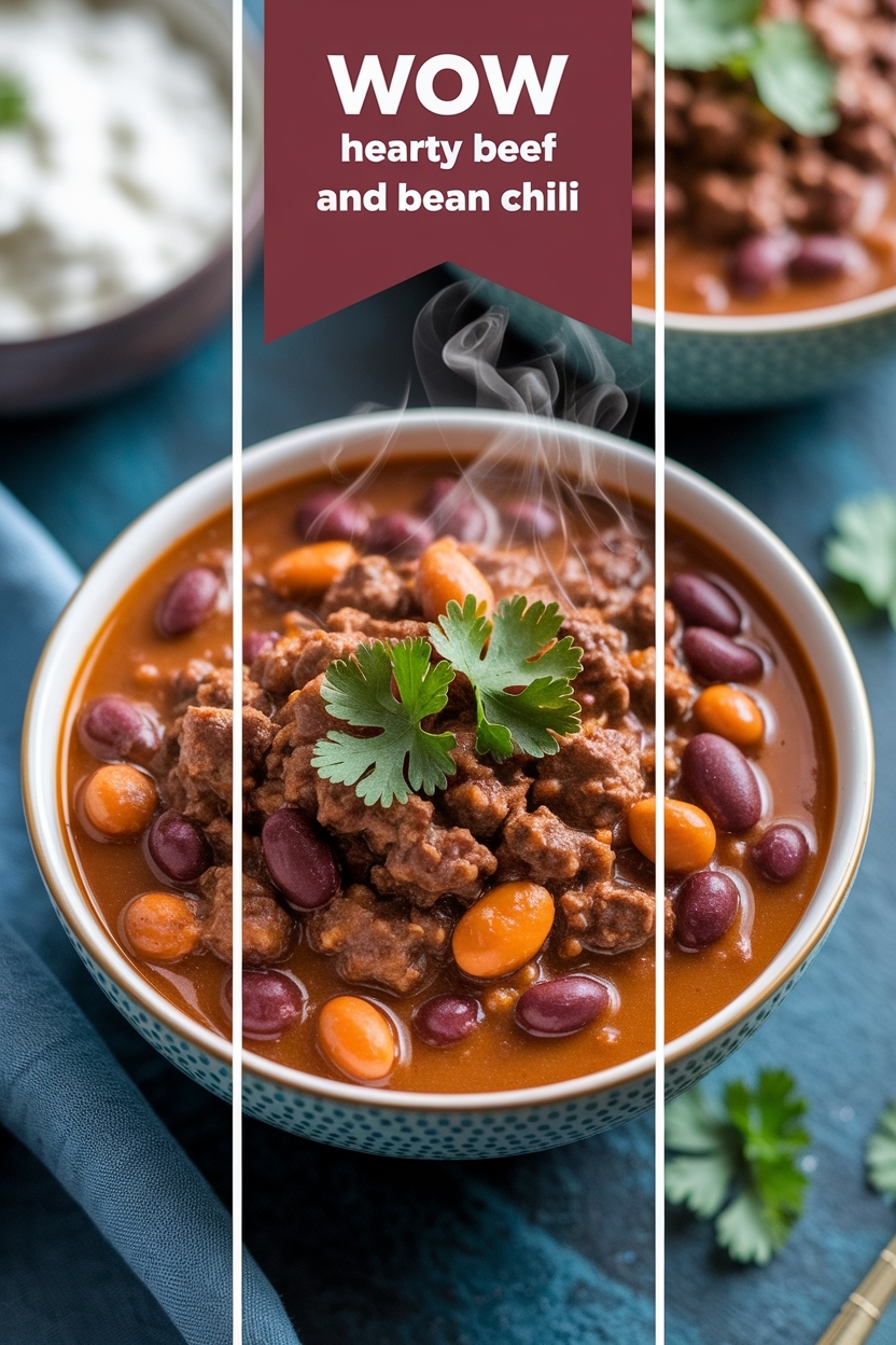 hearty beef and bean chili - Extra Photo