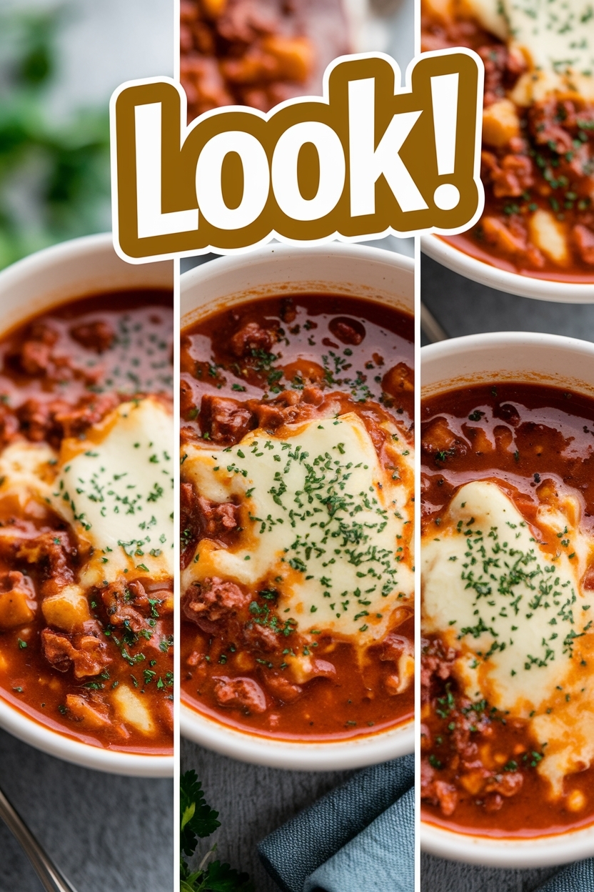 hearty italian lasagna soup