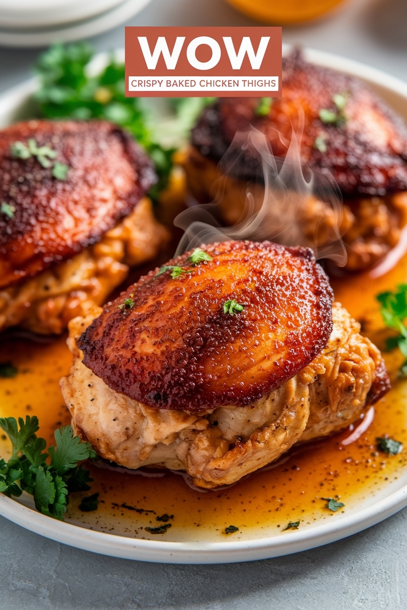 crispy baked chicken thighs