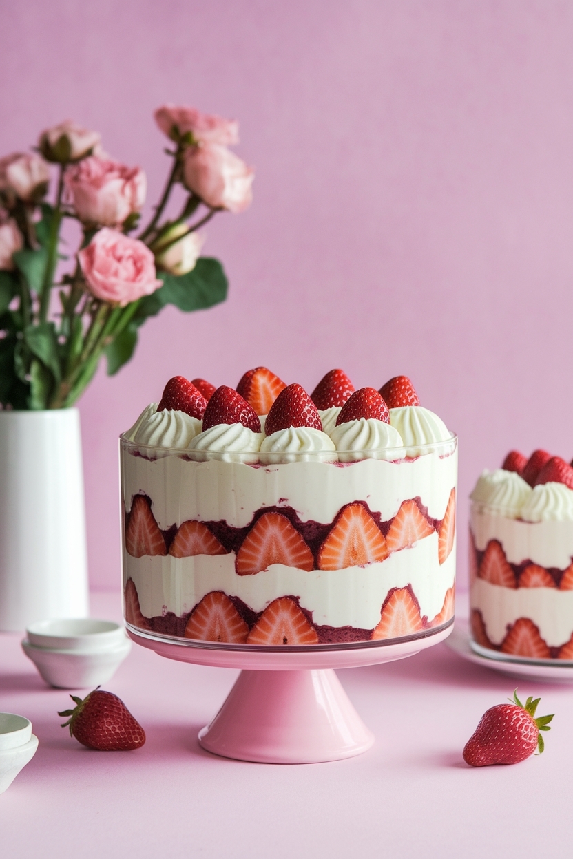 strawberry shortcake trifle - Extra Photo
