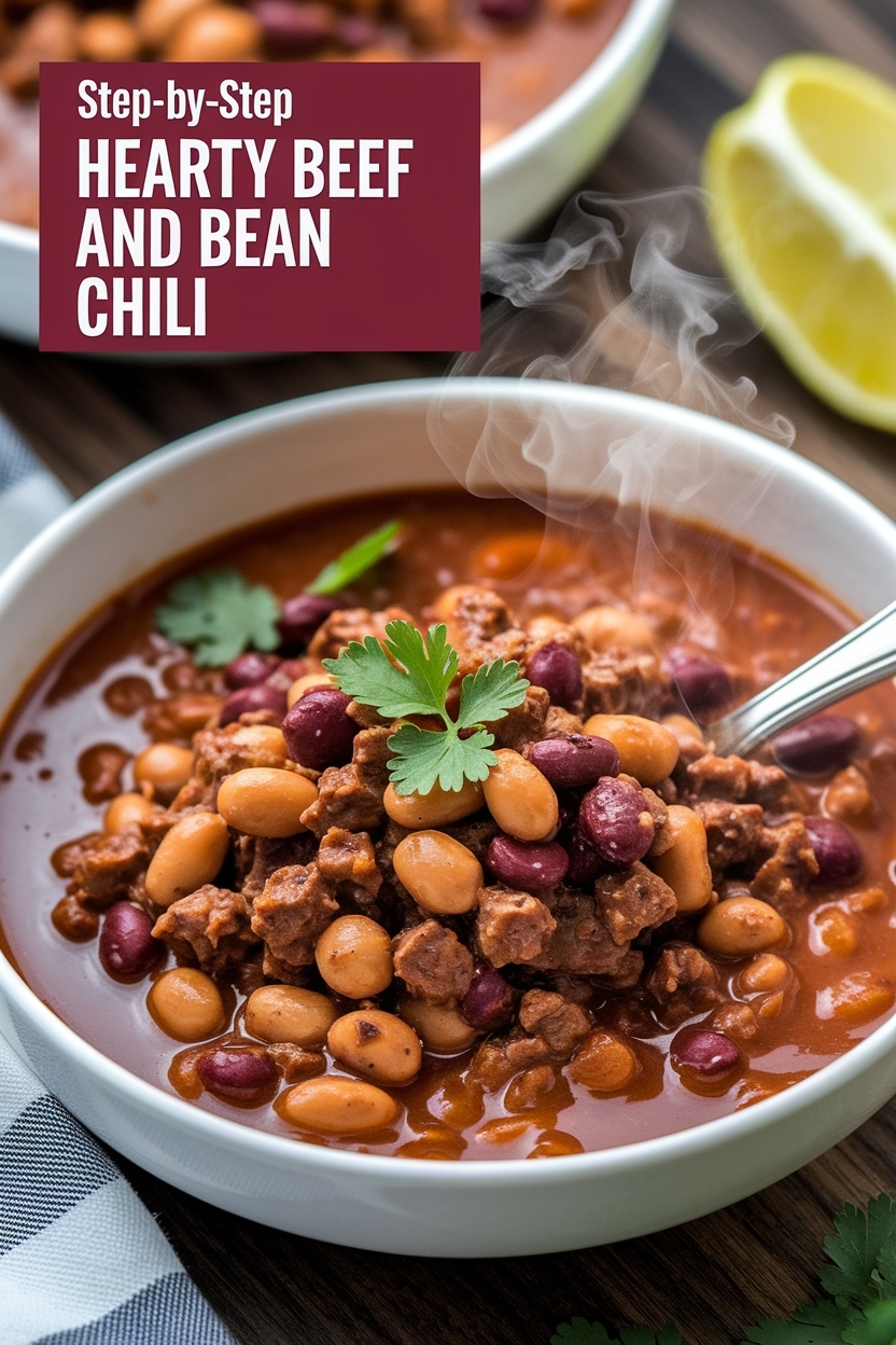 hearty beef and bean chili - Extra Photo