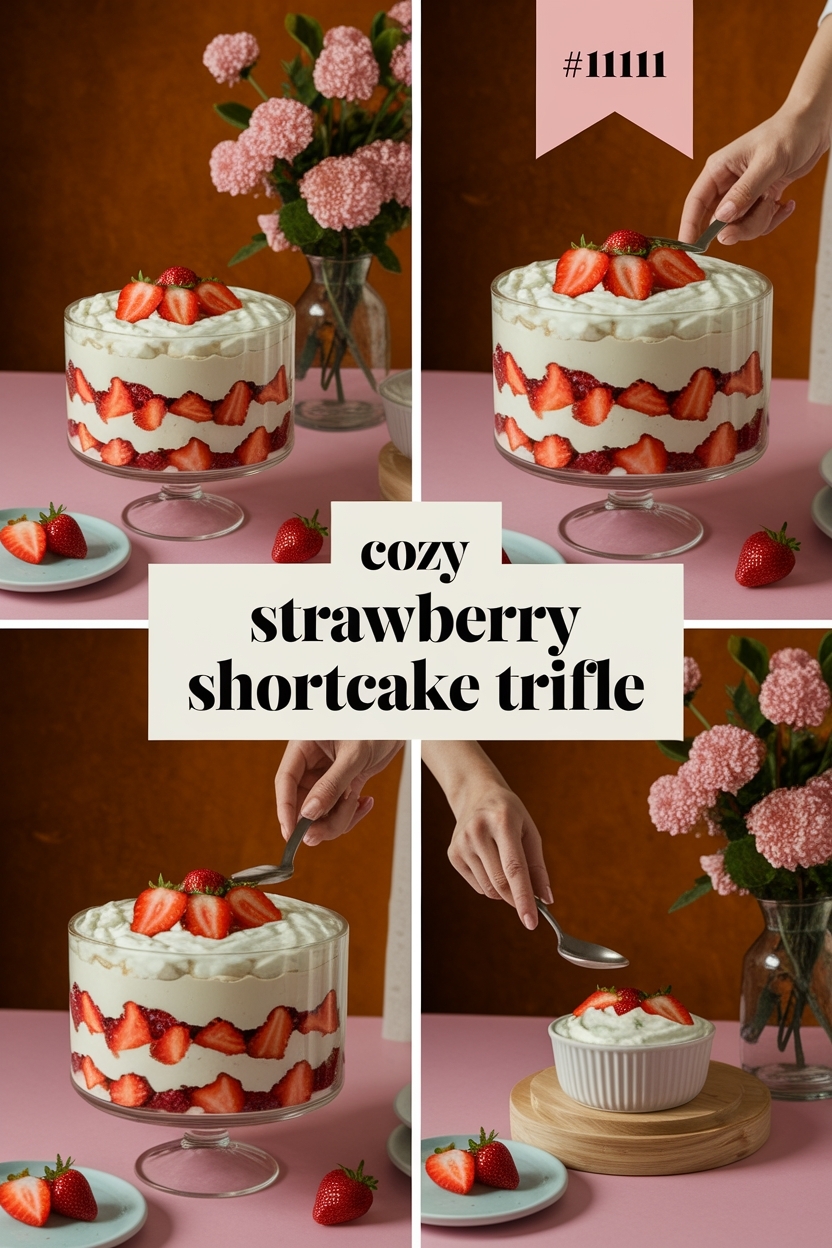 strawberry shortcake trifle