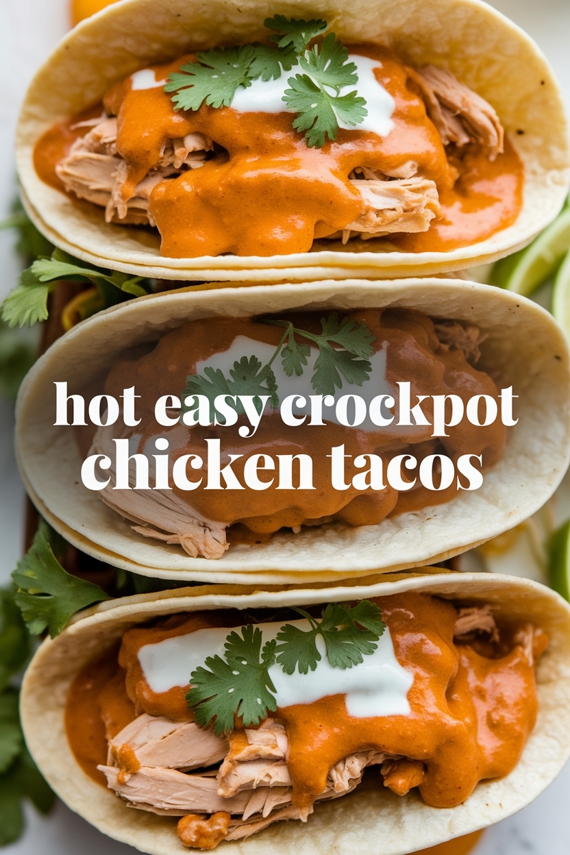 easy crockpot chicken tacos