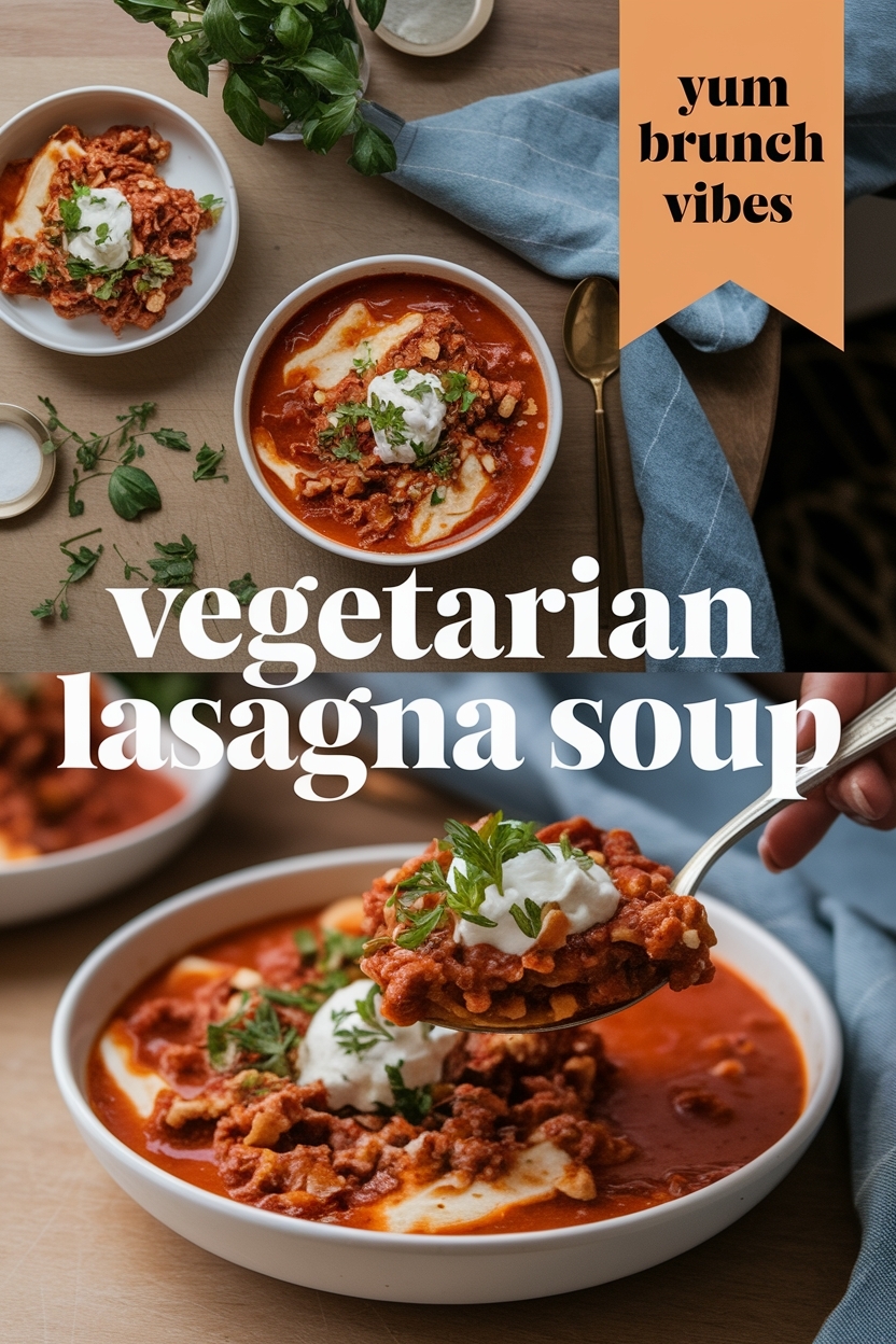 vegetarian lasagna soup