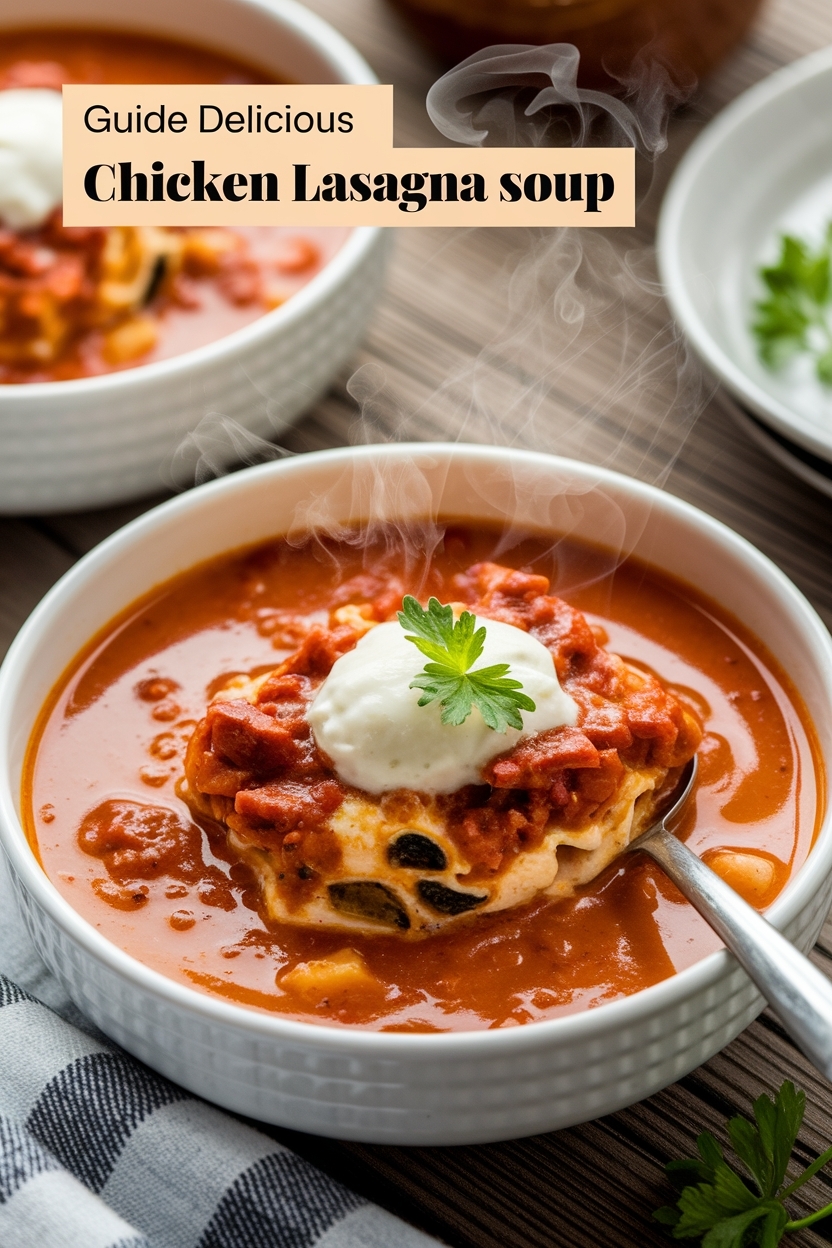 chicken lasagna soup