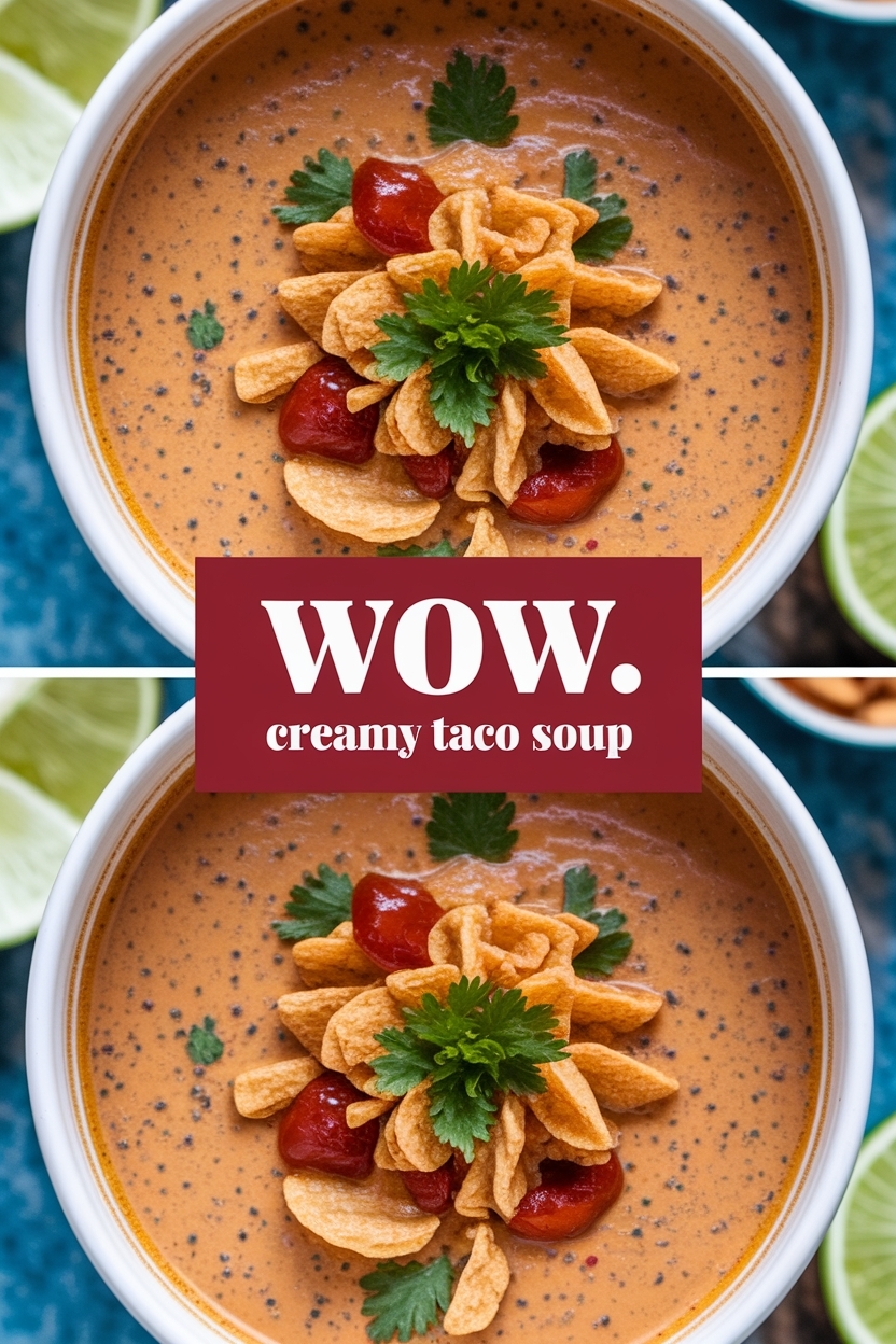 creamy taco soup