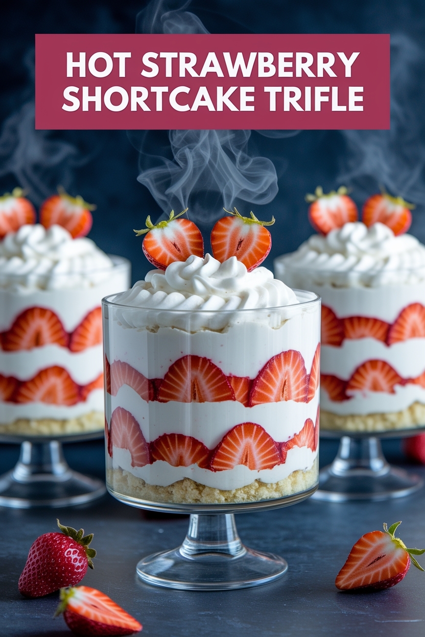strawberry shortcake trifle - Extra Photo