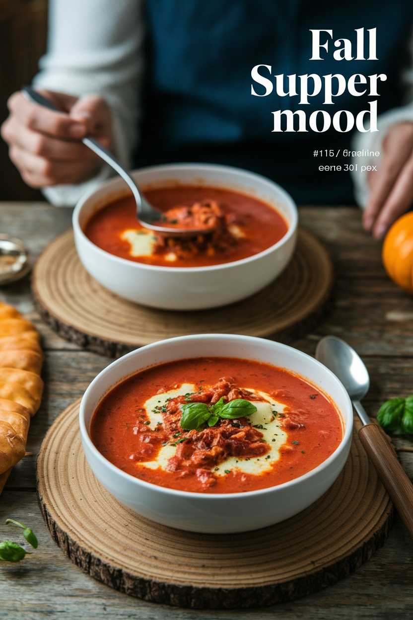 cheesy tomato lasagna soup