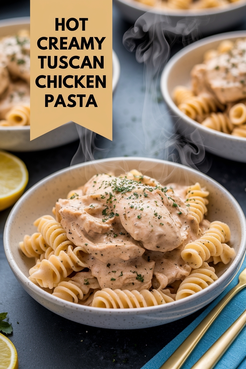 creamy tuscan chicken pasta