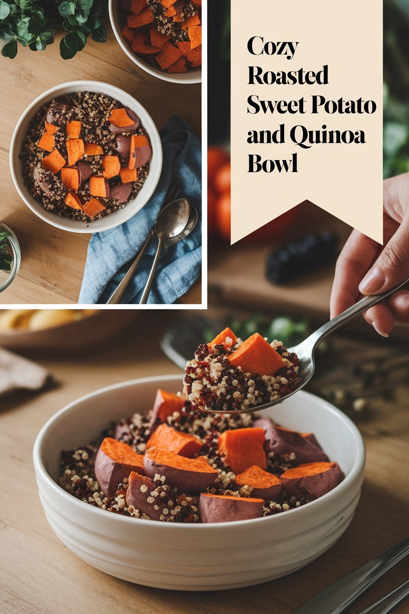 roasted sweet potato and quinoa bowl