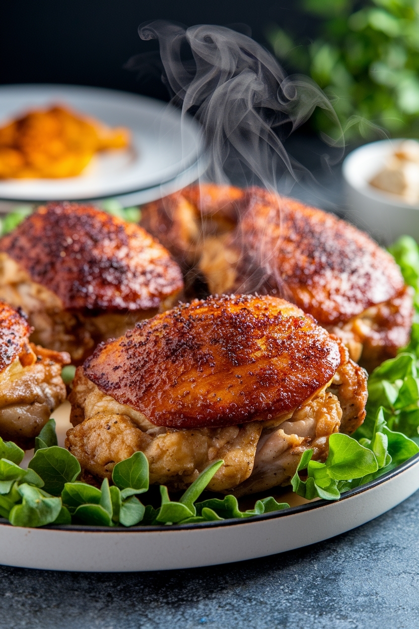 crispy baked chicken thighs