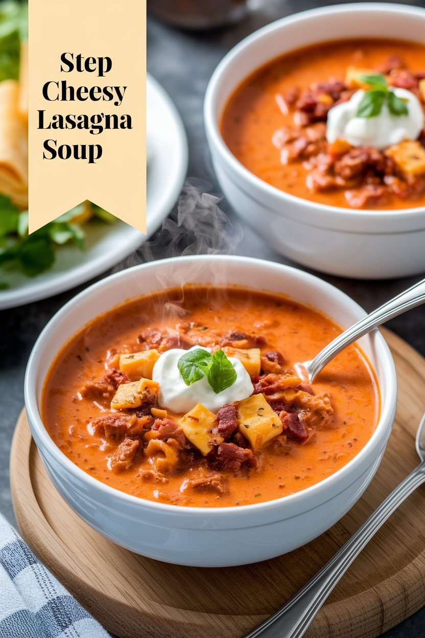 chicken lasagna soup