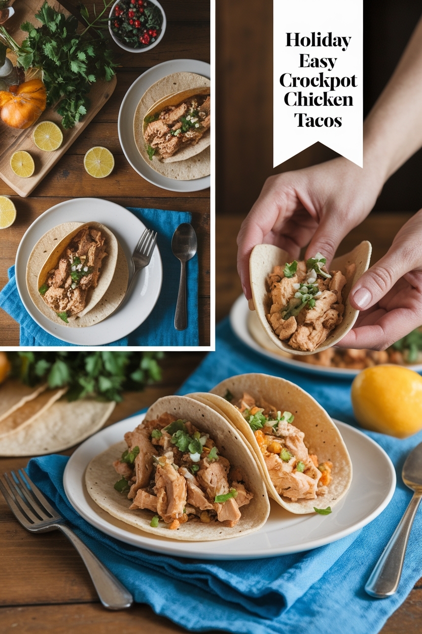 easy crockpot chicken tacos