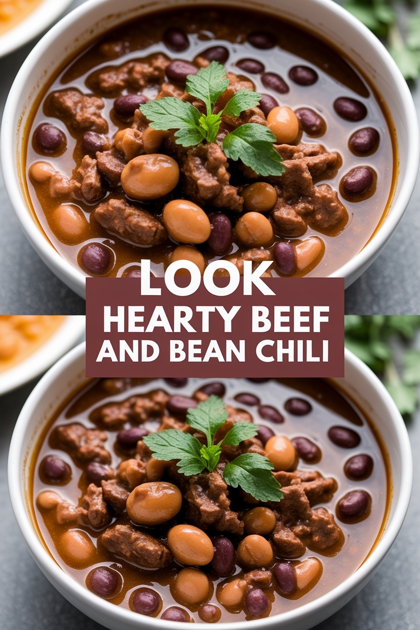 hearty beef and bean chili - Extra Photo