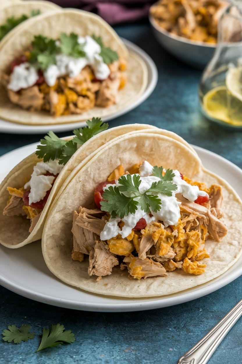 easy crockpot chicken tacos