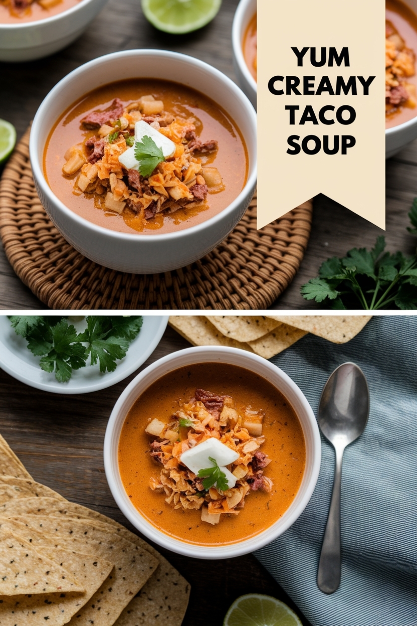 creamy taco soup