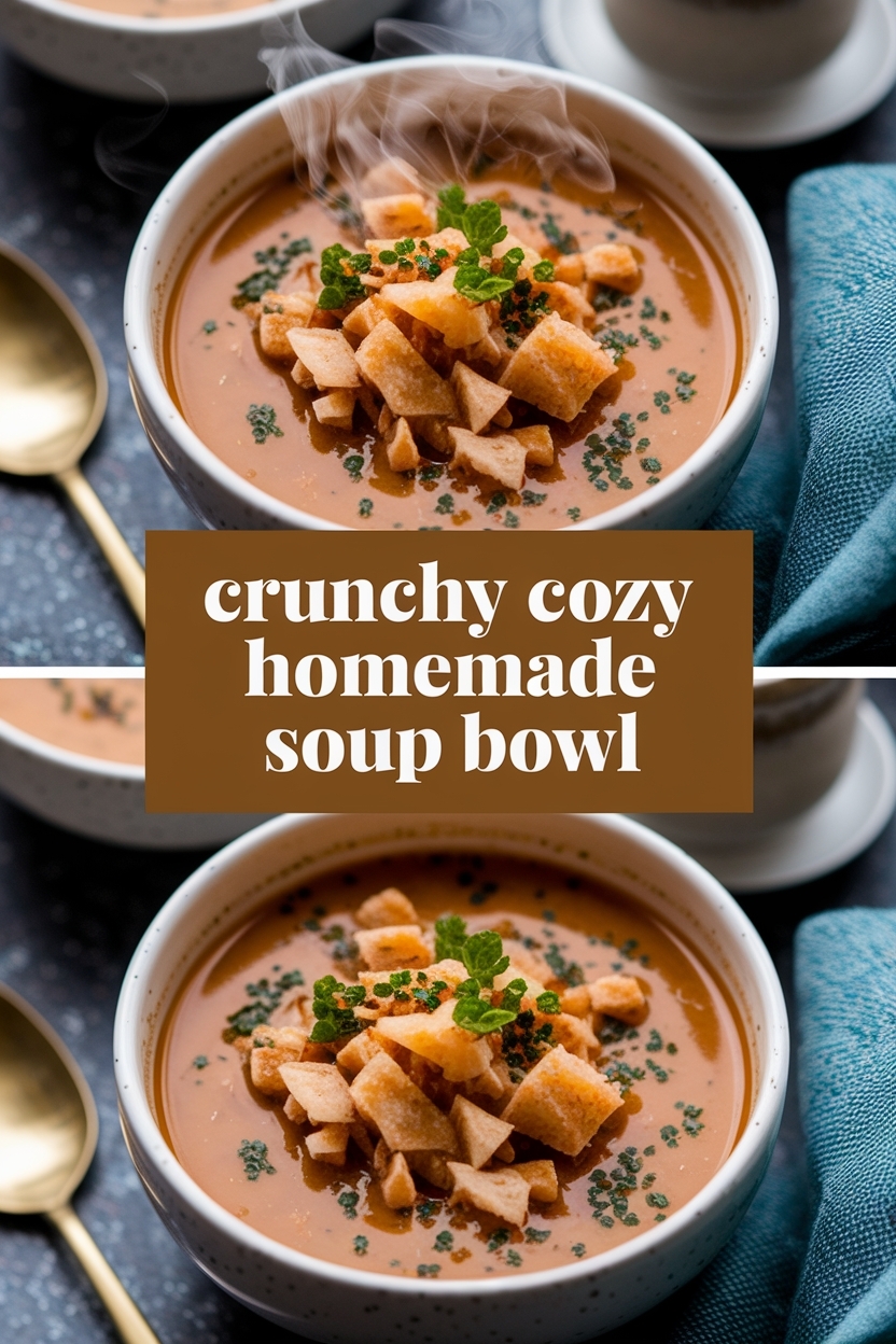 cozy homemade soup bowl
