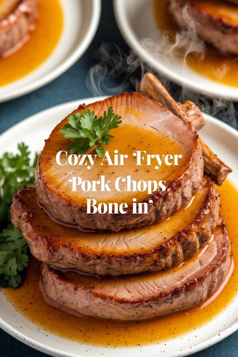 air fryer pork chops recipe bone in