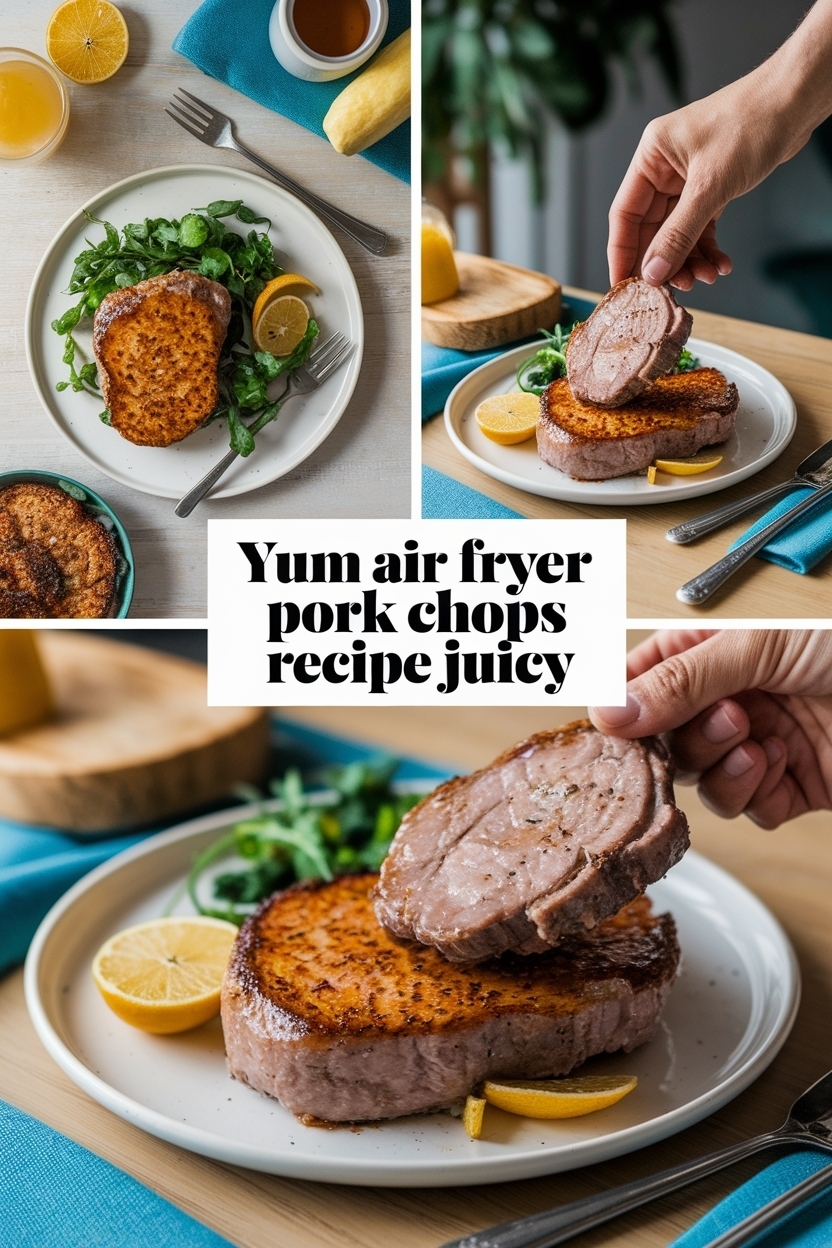 air fryer pork chops recipe juicy