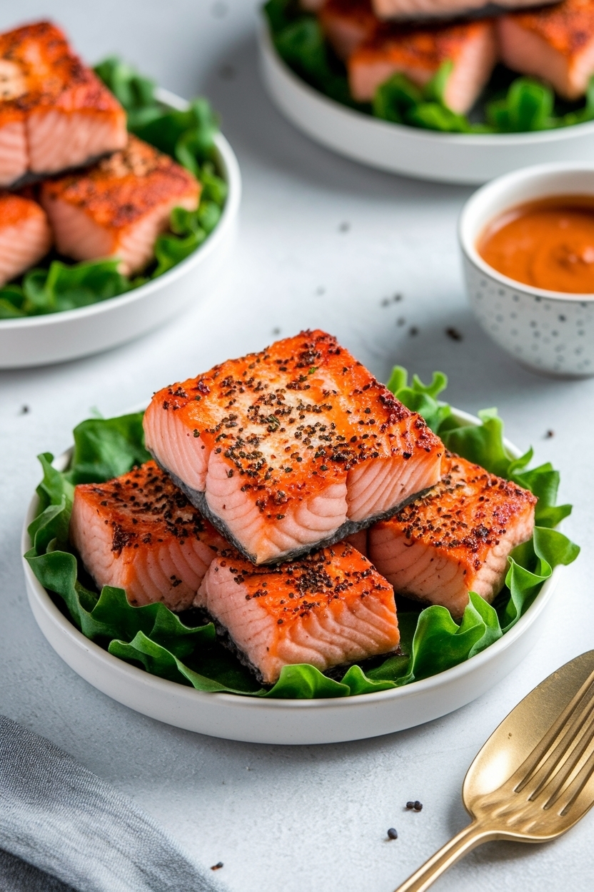 air fryer salmon bites recipe crispy