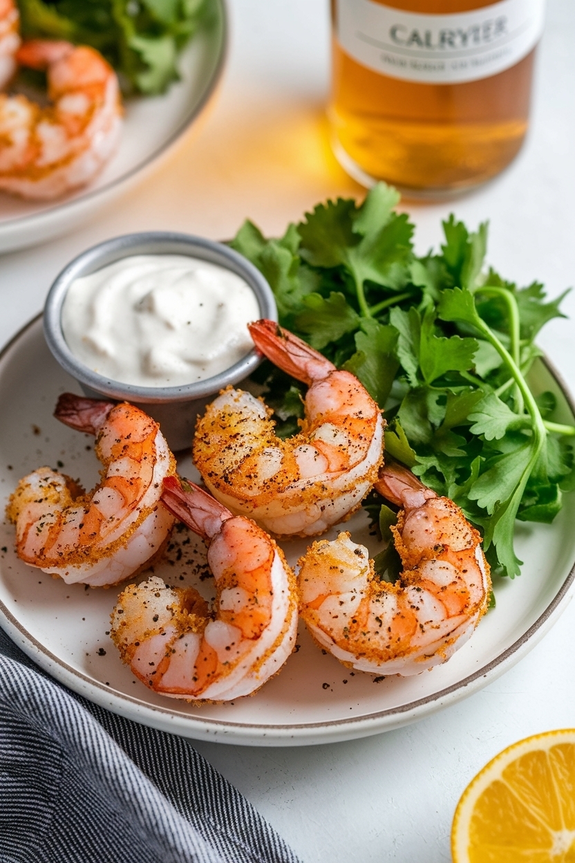 air fryer shrimp recipe breaded crispy
