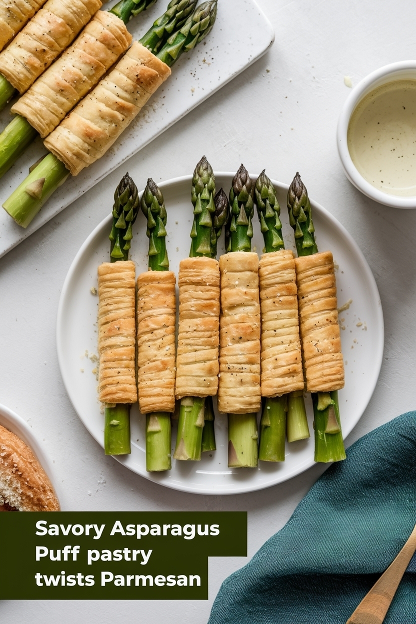 asparagus puff pastry twists parmesan
