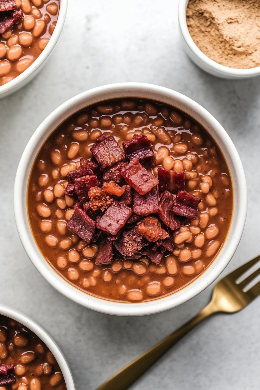baked beans with bacon brown sugar