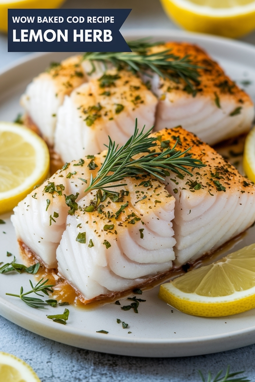 baked cod recipe lemon herb