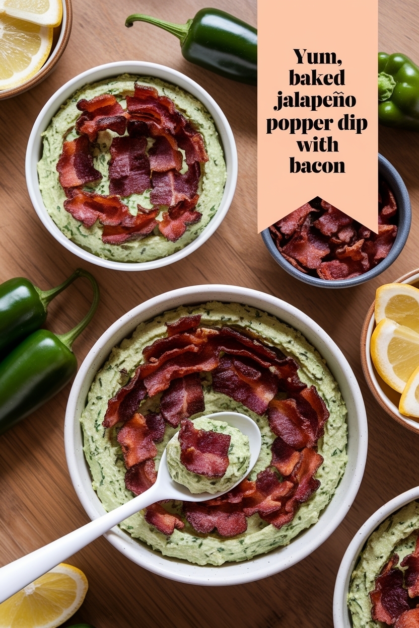 baked jalapeño popper dip with bacon