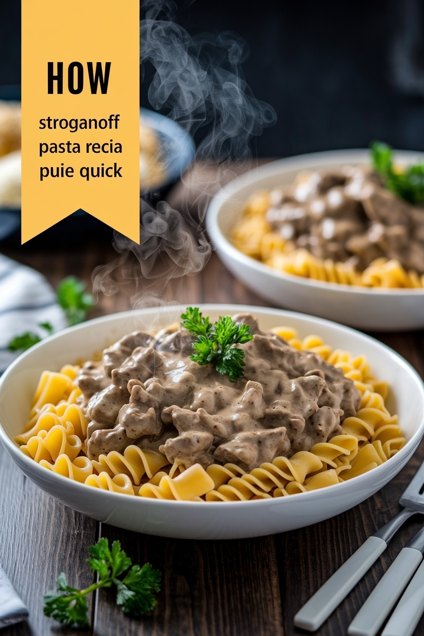 beef stroganoff pasta recipe quick